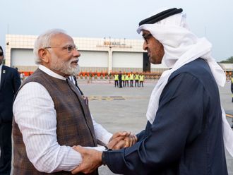 阿联酋总统谢赫·穆罕默德开始对印度的工作访问